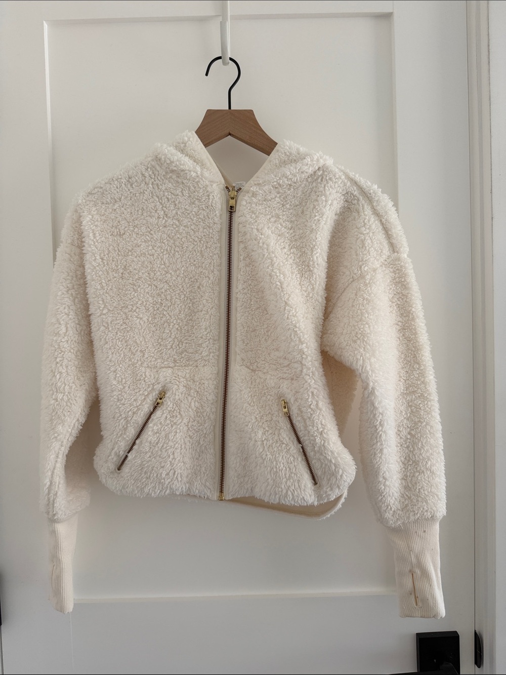 Atheta Sherpa Zip Hoodie Jacket